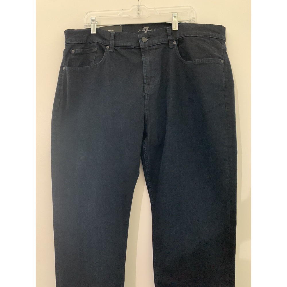 NWT 7 SEVEN FOR ALL MANKIND SLIMMY Basin Mens Slim Straight Blue Jeans 40 x 33